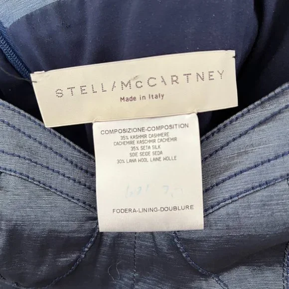 Stella McCartney Silk Cashmere A-Line Dress Size 2 - Picture 9 of 9